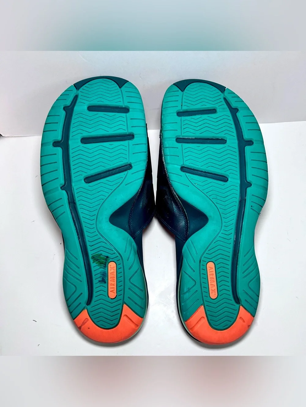 Nike Air Max Labron 2 Elite Slides Men’s 13 Dark Atomic Teal/Total Orange
